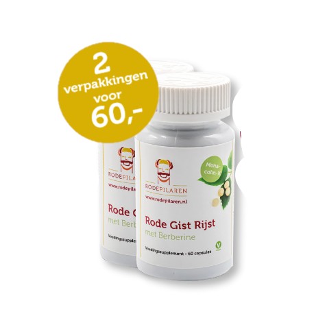Rode Gist met Berberine Rode Pilaren