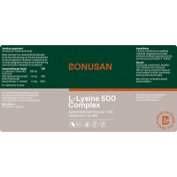 L-Lysine 500 mg plus Bonusan 