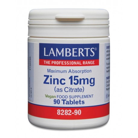Zink citraat 15 mg Lamberts