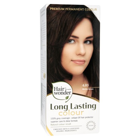 Mocha brown 4.03  Long Lasting Colour Hairwonder