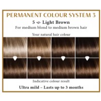 Light brown 5  Long Lasting Colour Henna Plus