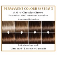 Chocolate brown 5.35  Long Lasting Colour Henna Plus