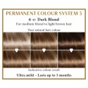 Dark blond 6  Long Lasting Colour Henna Plus