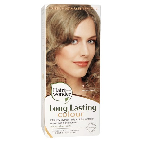 Medium blond 7  Long Lasting Colour Hairwonder