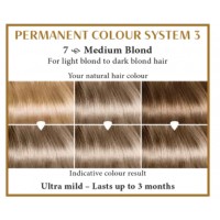 Medium blond 7  Long Lasting Colour Henna Plus