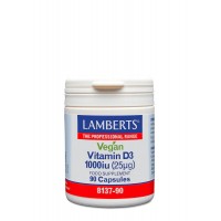 Vegan Vitamine D3 1000IE (25mcg) Lamberts 