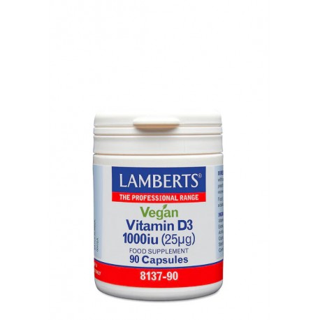 Vegan Vitamine D3 1000IE (25mcg) Lamberts 