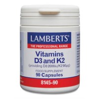Vitamine D3 2000ie en K2 90mcg Lamberts