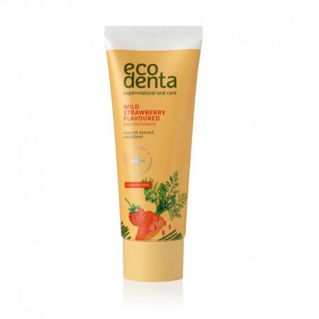 Tandpasta kind aardbei Ecodenta 