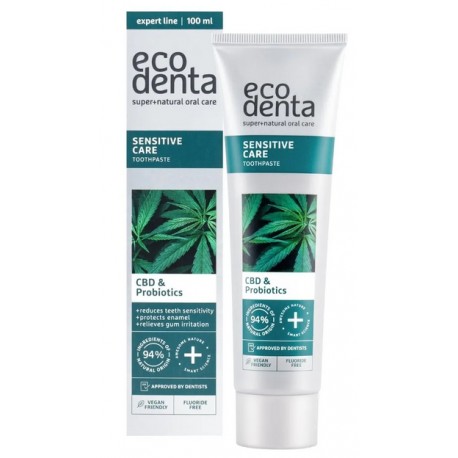 Sensitive Care CBD & Probiotics Tandpasta Ecodenta