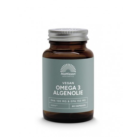 Vegan omega 3 algenolie EPA 150mg&DHA 100mg Mattisson