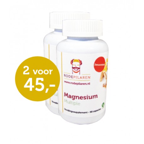 Magnesium Multiple Rode Pilaren