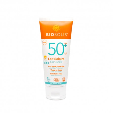 Zonnemelk Gezicht en Lichaam SPF50+ Kids Biosolis 