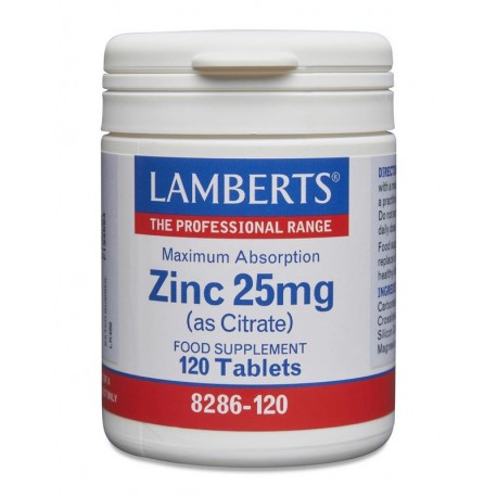 Zink citraat 25mg Lamberts