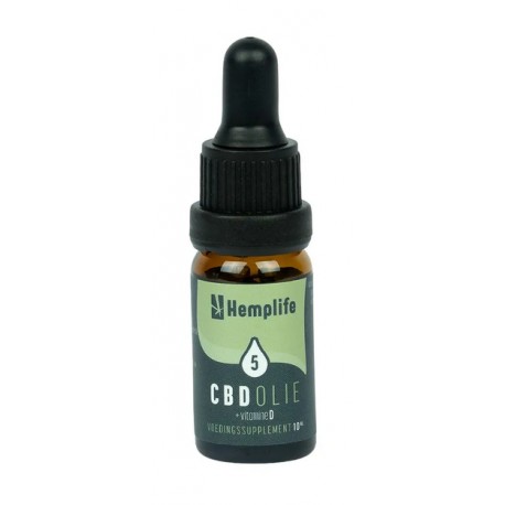 CBD Olie 5% + Vitamine D Hemplife