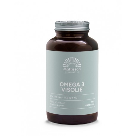 Omega 3 Visolie EPA 18% / DHA 12% 1000mg Mattisson