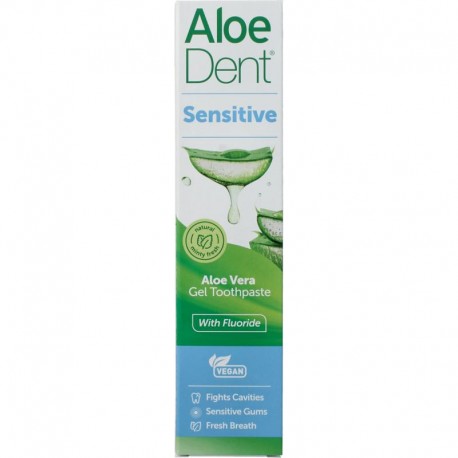 Tandpasta aloe vera sensitive met fluor AloeDent