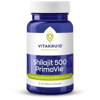 Shilajit 500mg PrimaVie 50% fulvinezuur Vitakruid