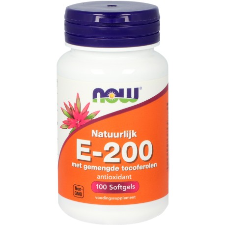 E-200 met gemengde tocoferolen NOW