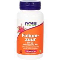 Foliumzuur 800 mcg NOW