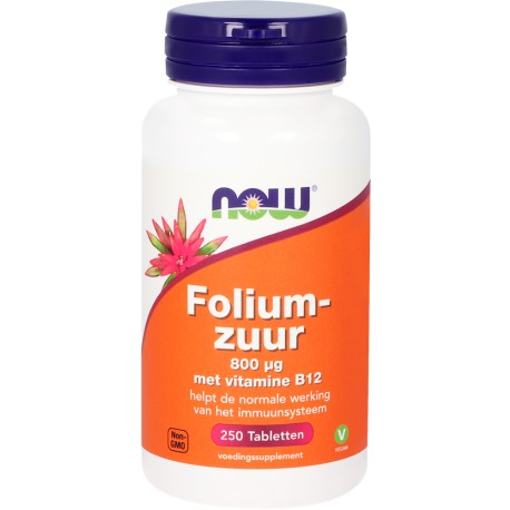 Foliumzuur 800 mcg NOW