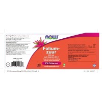 Foliumzuur 800 mcg NOW