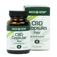 CBD Capsules Raw 5% Wedihemp