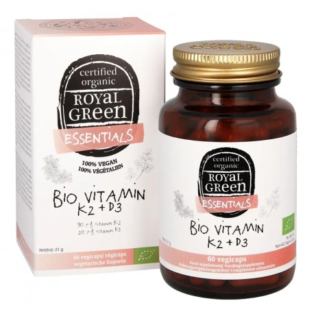 Vitamin K2+D3 - 90 mcg + 20 mcg Royal Green