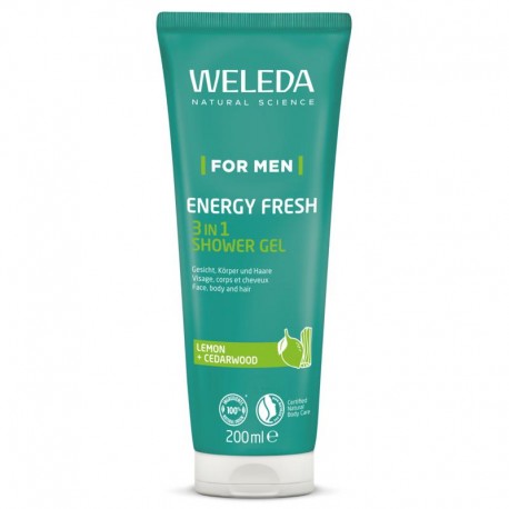 Men energy fresh douchegel 3 in 1 Weleda