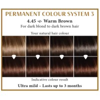 Warm brown 4.45  Long Lasting Colour Henna Plus
