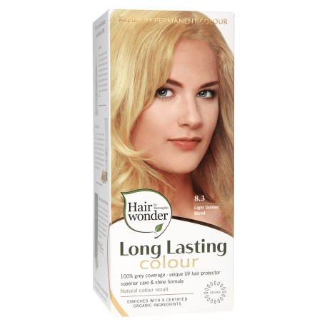 Light golden blond 8.3  Long Lasting Colour Hairwonder