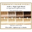 High light blond 10.00  Long Lasting Colour Henna Plus 