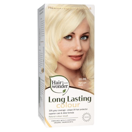 High light blond 10.00  Long Lasting Colour Hairwonder