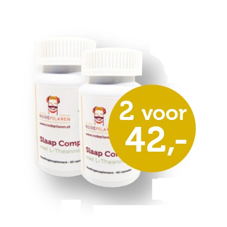 Herb Slaapcomplex met L-theanine & l-tryptofaan Rode Pilaren