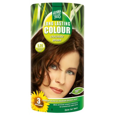Chocolate brown 5.35  Long Lasting Colour Henna Plus