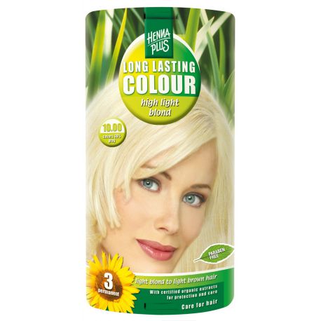 High light blond 10.00  Long Lasting Colour Henna Plus 