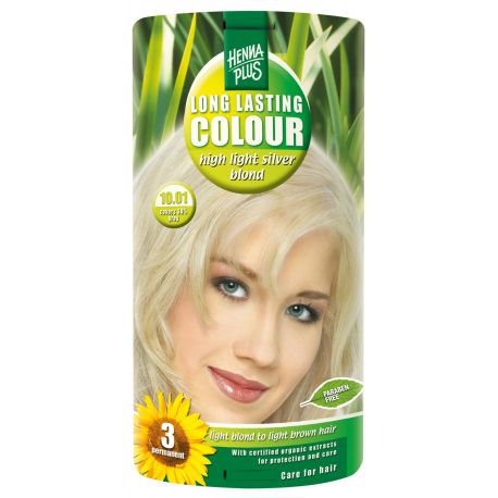 High light silver blond 10.01 Long Lasting Colour Henna Plus