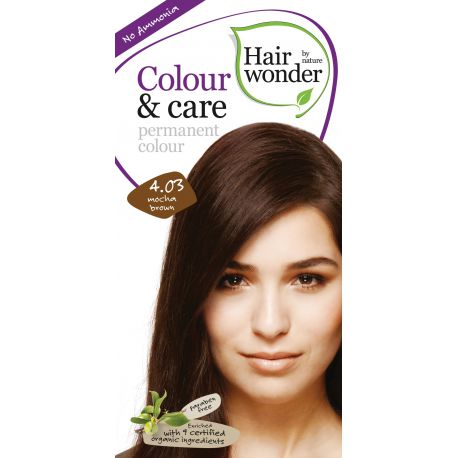 Mocha brown 4.03 Colour & Care Hairwonder