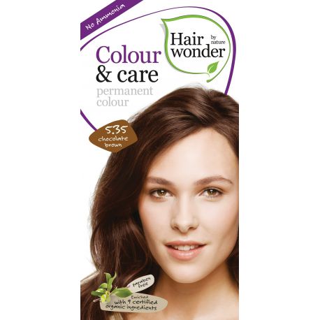 Chocolate brown 5.35 Colour & Care Hairwonder