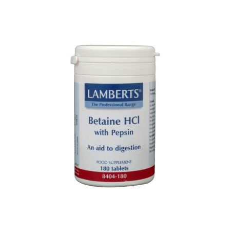 Betaine HCl 324mg / Pepsine 5mg Lamberts