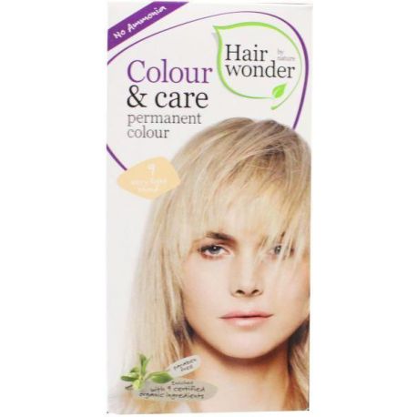 Very light blond 9 Colour & Care Hairwonder